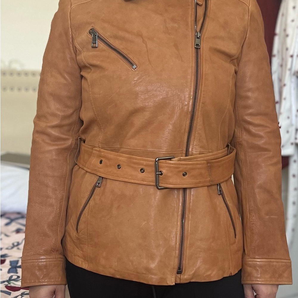 Banana Republic leather jacket, size M.